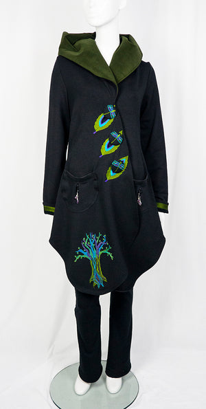 Gnarly Tree Spirit Fitted Lace Up Coat