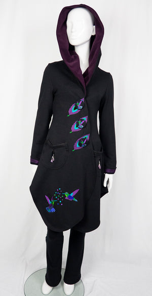 Hummingbird Spirit Fitted Lace Up Coat
