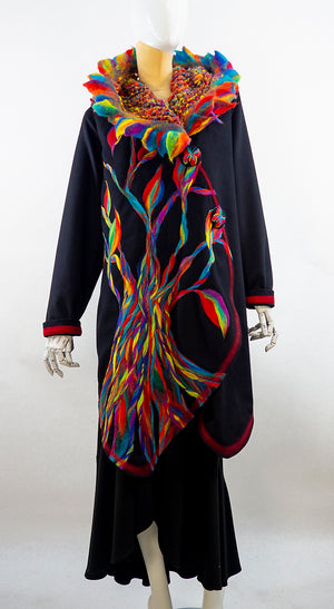 Rainbow Felted Tree Spirit Coat